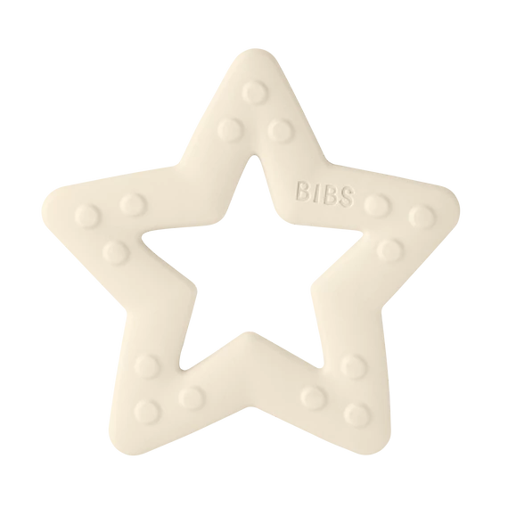 BIBS rágóka csillag - krémfehér