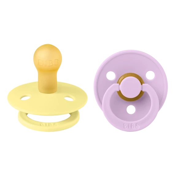 BIBS Colour 2-es szett (Napsugár/Viola), 0-6 hó