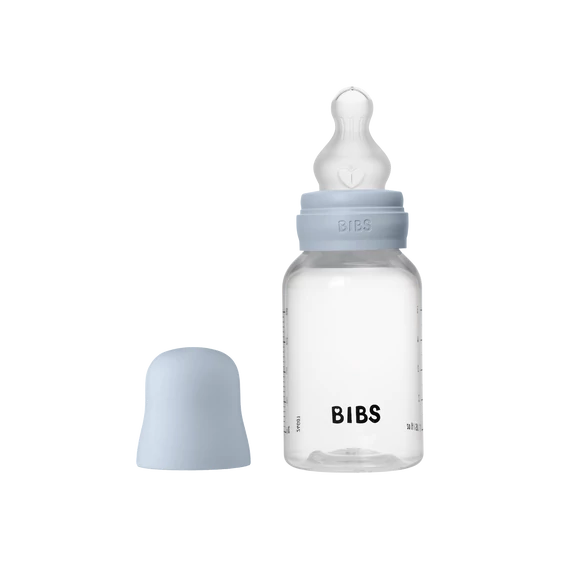 BIBS cumisüvegszett (Pasztellkék) 150 ml - szilikon cumifejjel