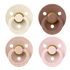 Kép 1/2 - BIBS Colour 4-es szett (Krémfehér/Púderrózsaszín/Mackó/Cseresznyevirág), 0-6 hó