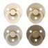 Kép 1/2 - BIBS Colour 4-es szett (Krémfehér/Homok/Vanília/Tölgy), 0-6 hó
